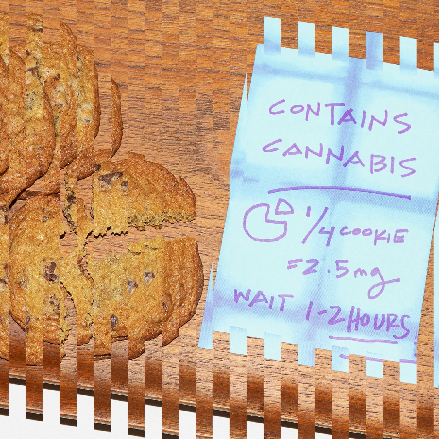 Cannabis cookies with dose and duration